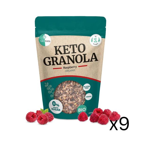Bio Keto Granola Raspberry Go-Keto 290gr x9