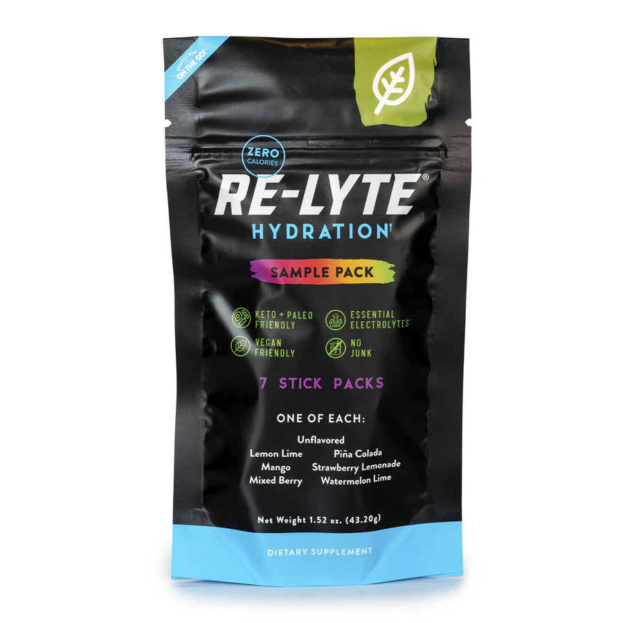 Paquete de muestras de bebida hidratante con electrolitos Re-Lyte (7 sobres)