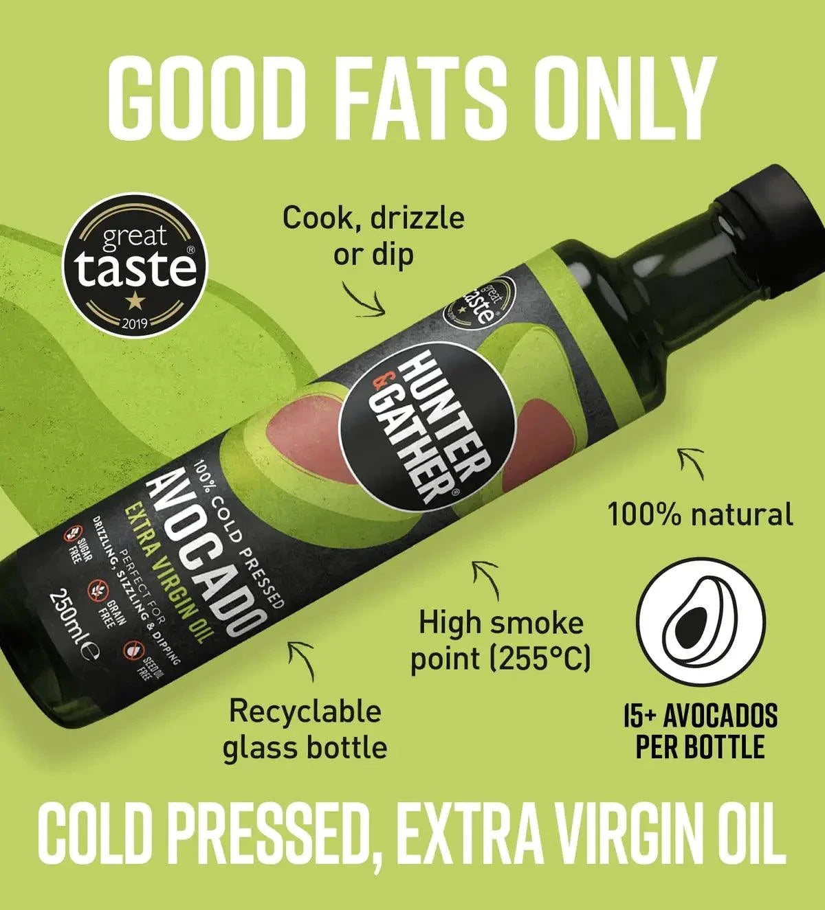 Avocado Oil Extra Virgin Hunter & Gather 250ml hunter & gather 00900003