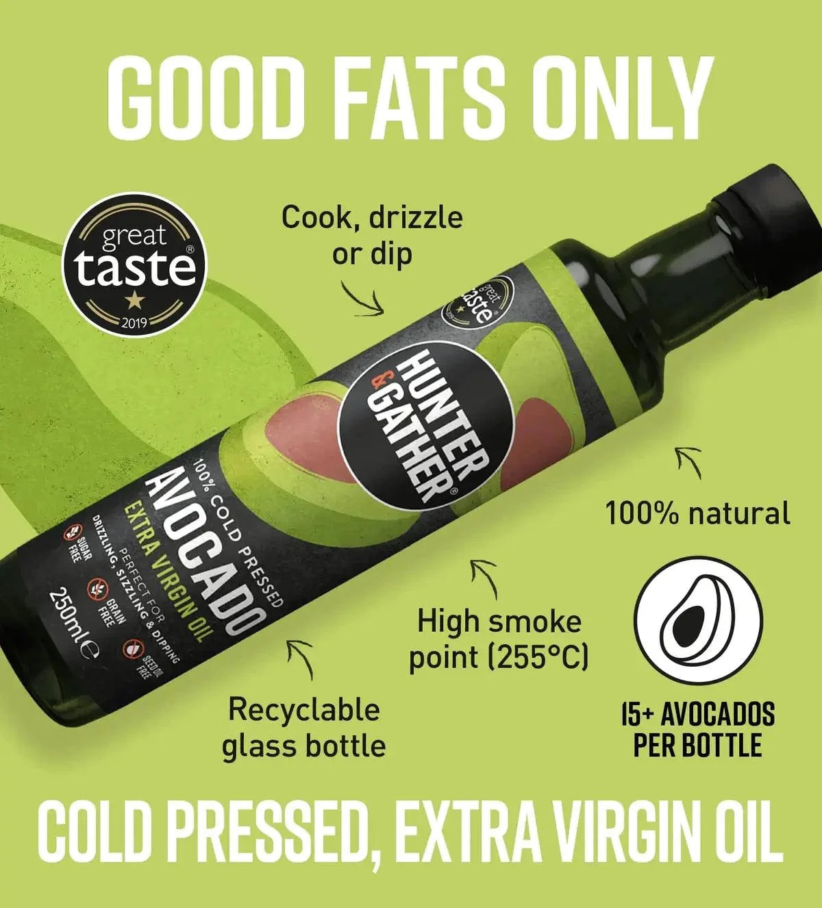 Avocado Oil Extra Virgin Hunter & Gather 500ml hunter & gather 00900004