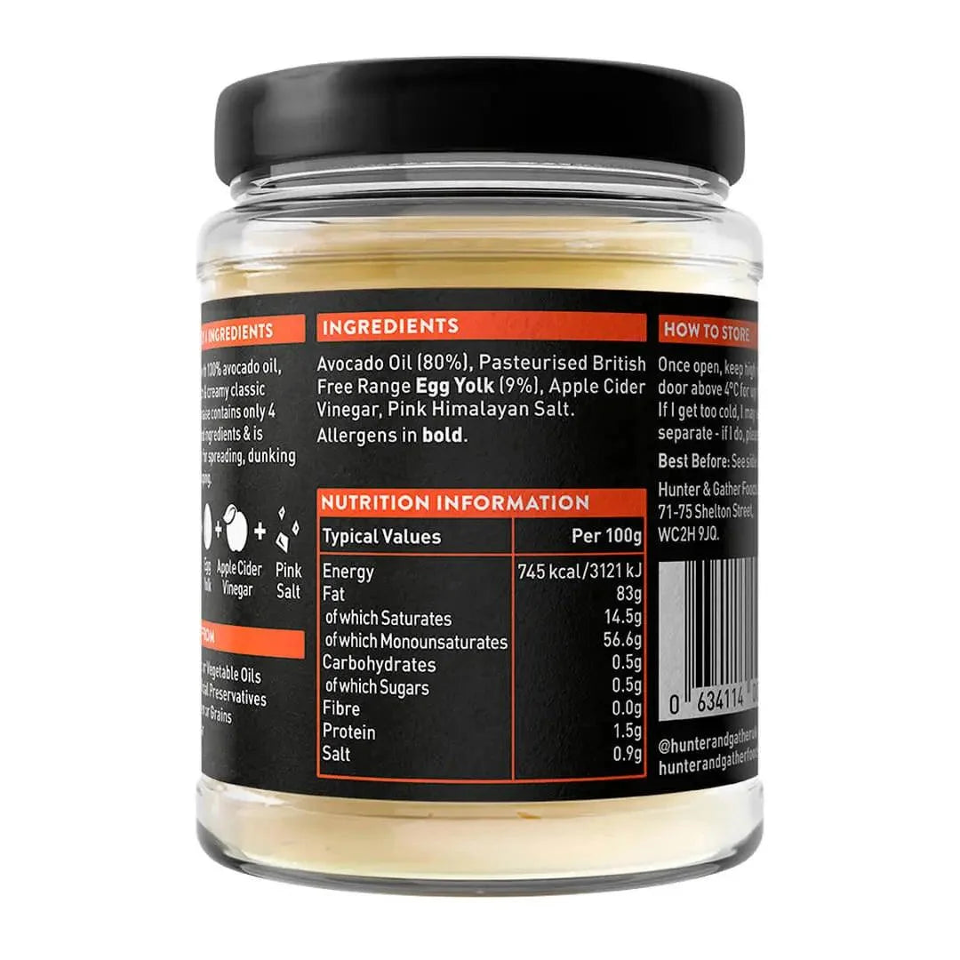 Avocado Oil Mayonnaise Classic Hunter & Gather 250g hunter & gather 00900008