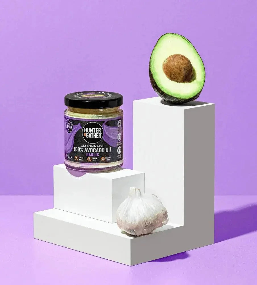 Avocado Oil Mayonnaise Garlic Hunter & Gather 175g hunter & gather 00900007