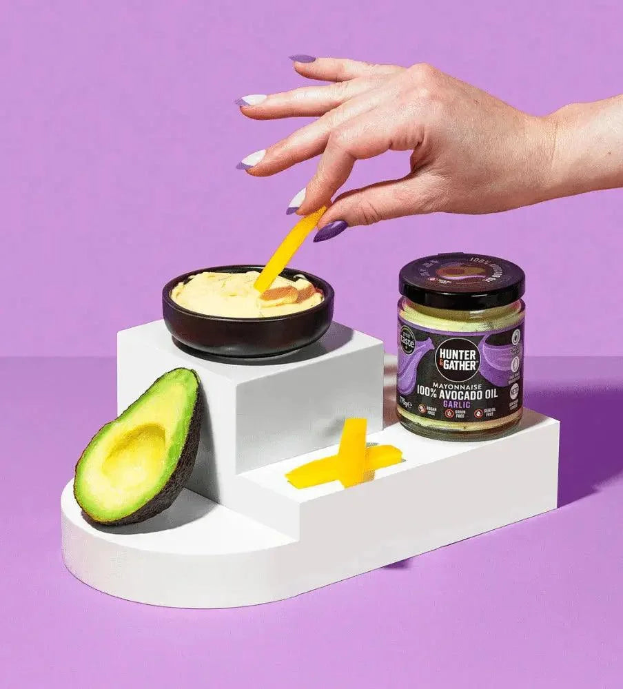 Avocado Oil Mayonnaise Garlic Hunter & Gather 175g hunter & gather 00900007