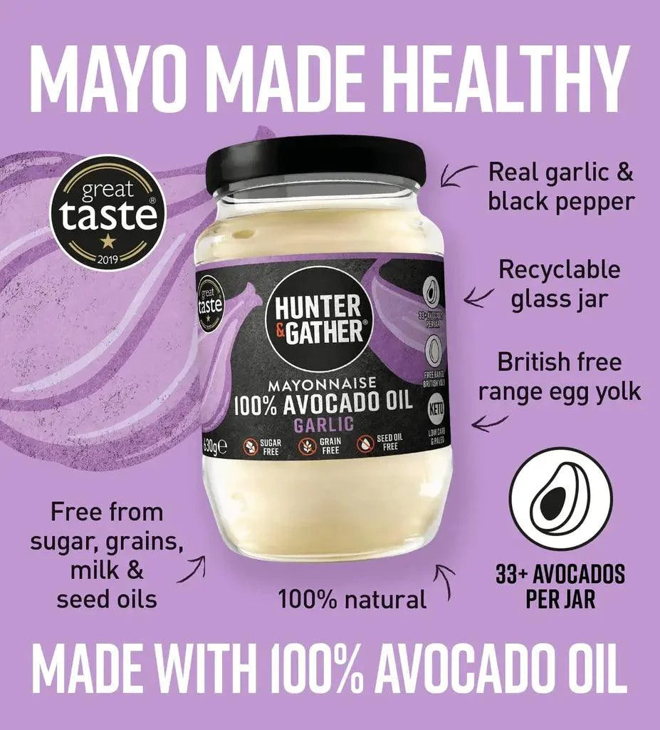 Avocado Oil Mayonnaise Garlic Hunter & Gather 250g hunter & gather 00900035