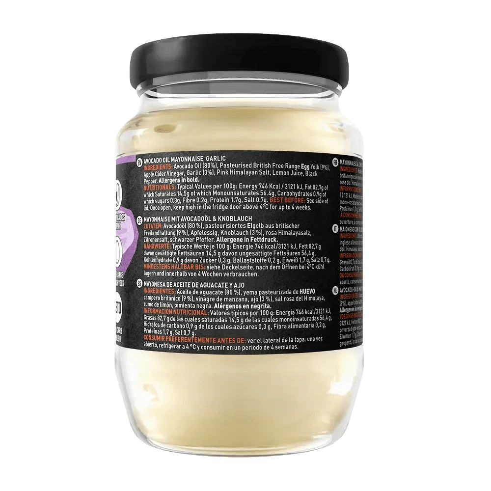 Avocado Oil Mayonnaise Garlic Hunter & Gather 630g hunter & gather 00900011