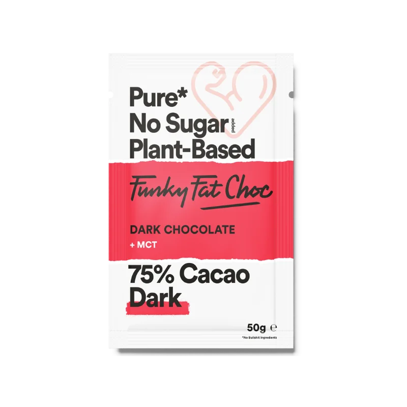 Bio Schokoladenriegel Dunkel Funky Fat Foods 50g x10 – product overview