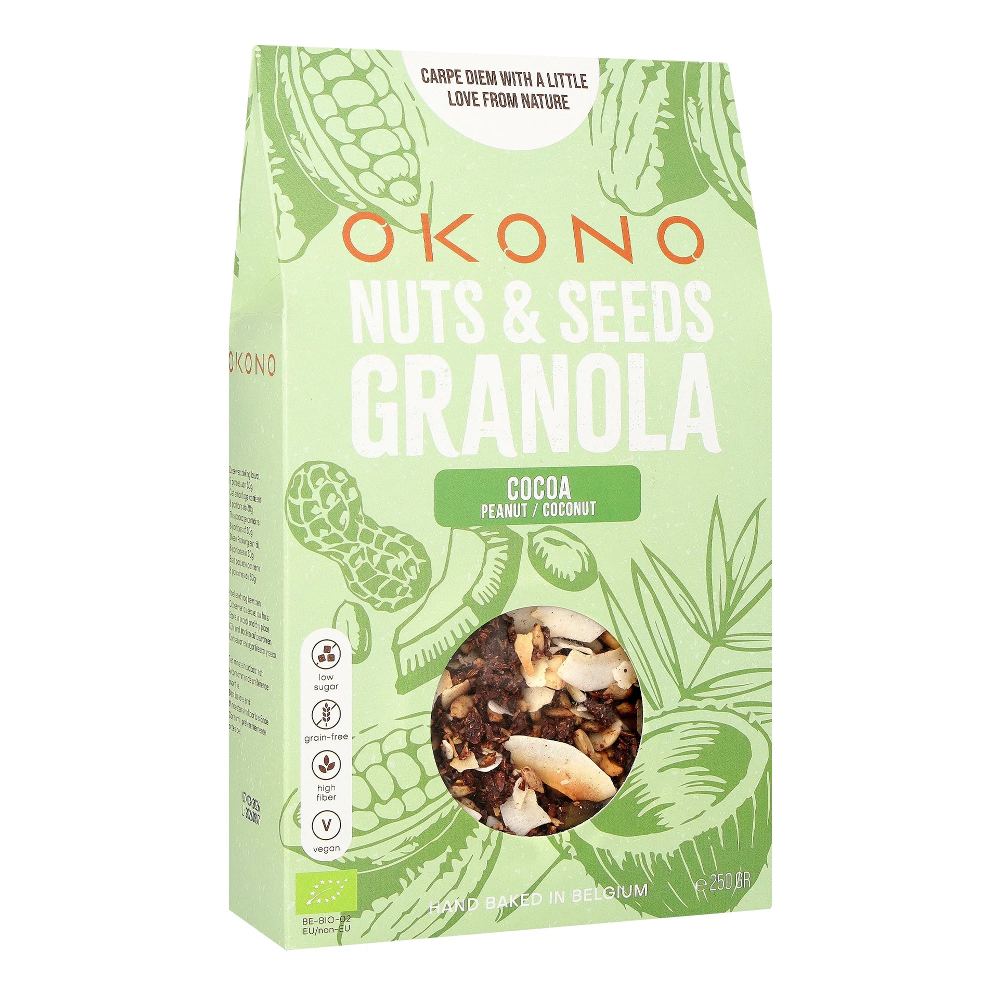 Bio Nuts & Seeds Granola Cocoa OKONO 250g 03000045