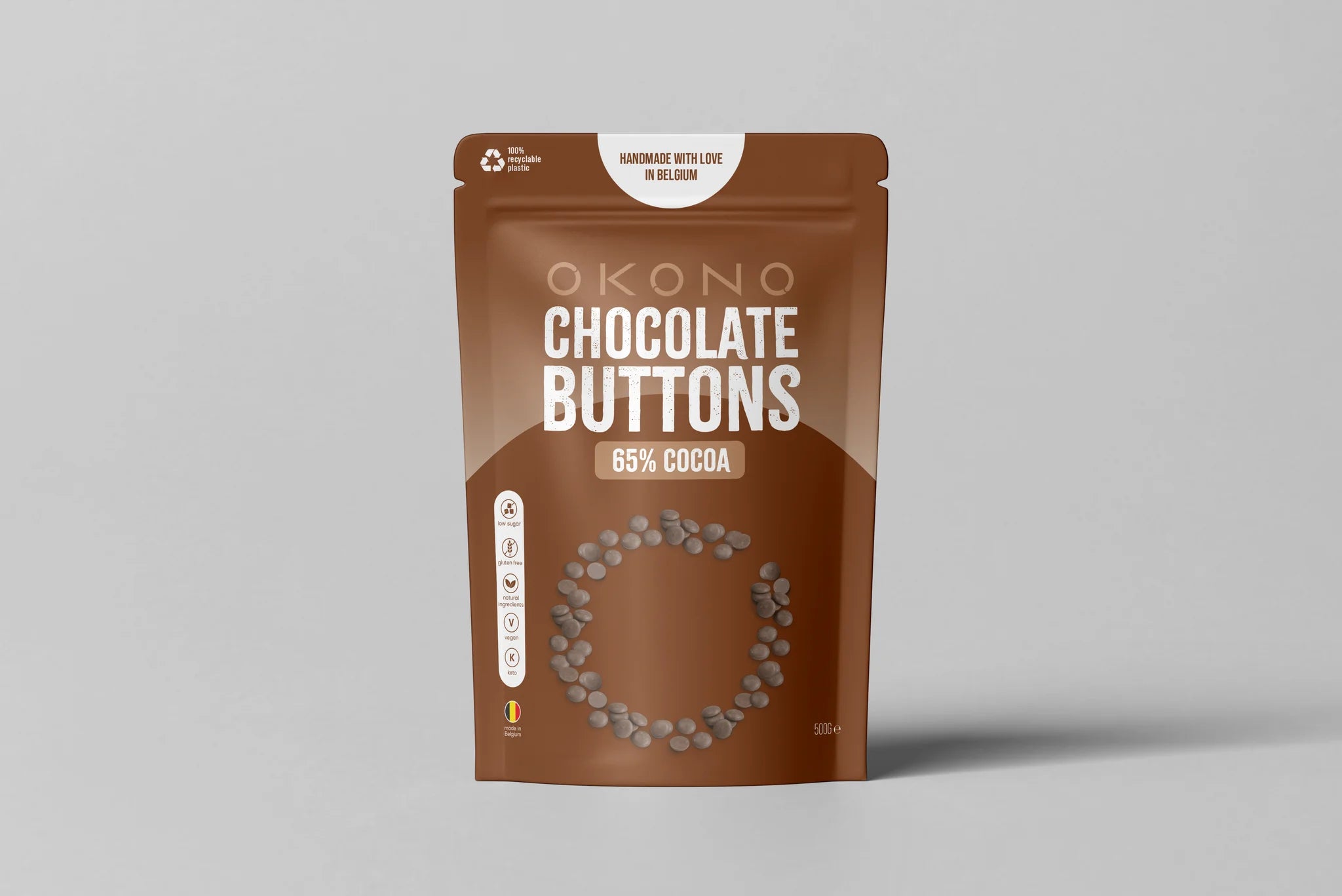 Buttons Dark Chocolate OKONO 500g Okono 03000019
