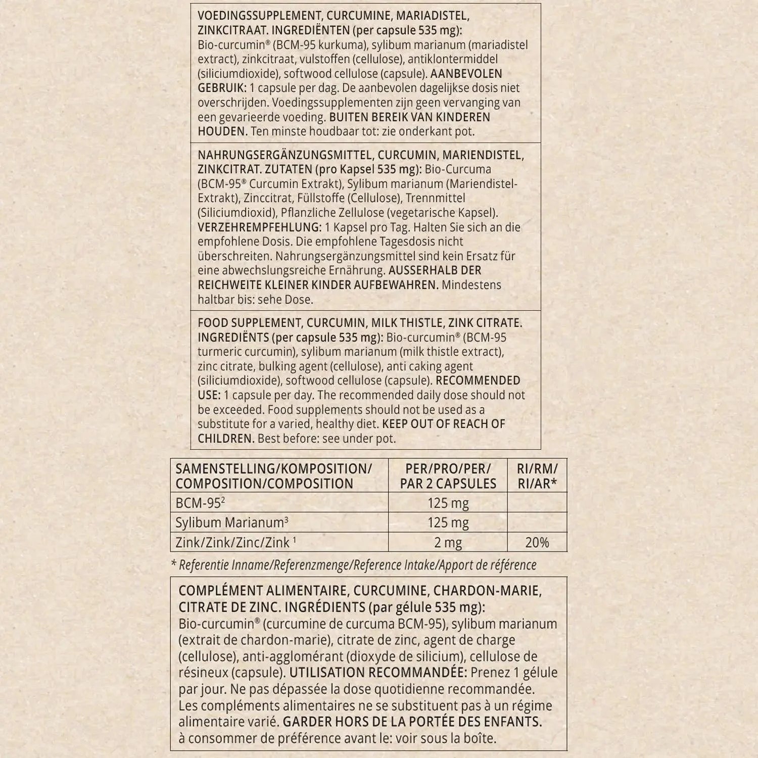 Curcumin Turmeric BCM-95 Milk Thistle Go-Keto 30 days go-keto P-CURC-60