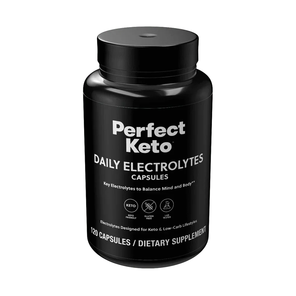 Daily Electrolyte Capsules Unflavored Perfect Keto x120 perfect keto P-PKEL-120