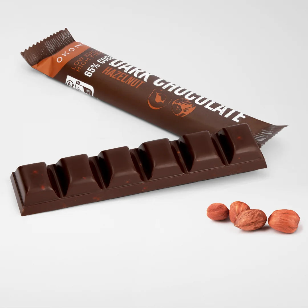 Dark Chocolate Hazelnut OKONO 35g 03000056
