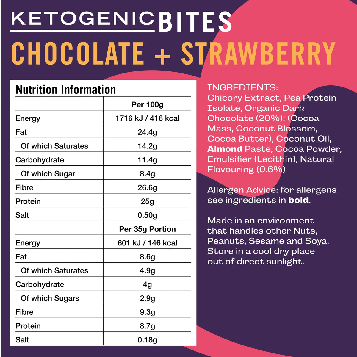 Fatt Keto Chocolate + Strawberry Bites 35g x 16 Fatt D-01900032