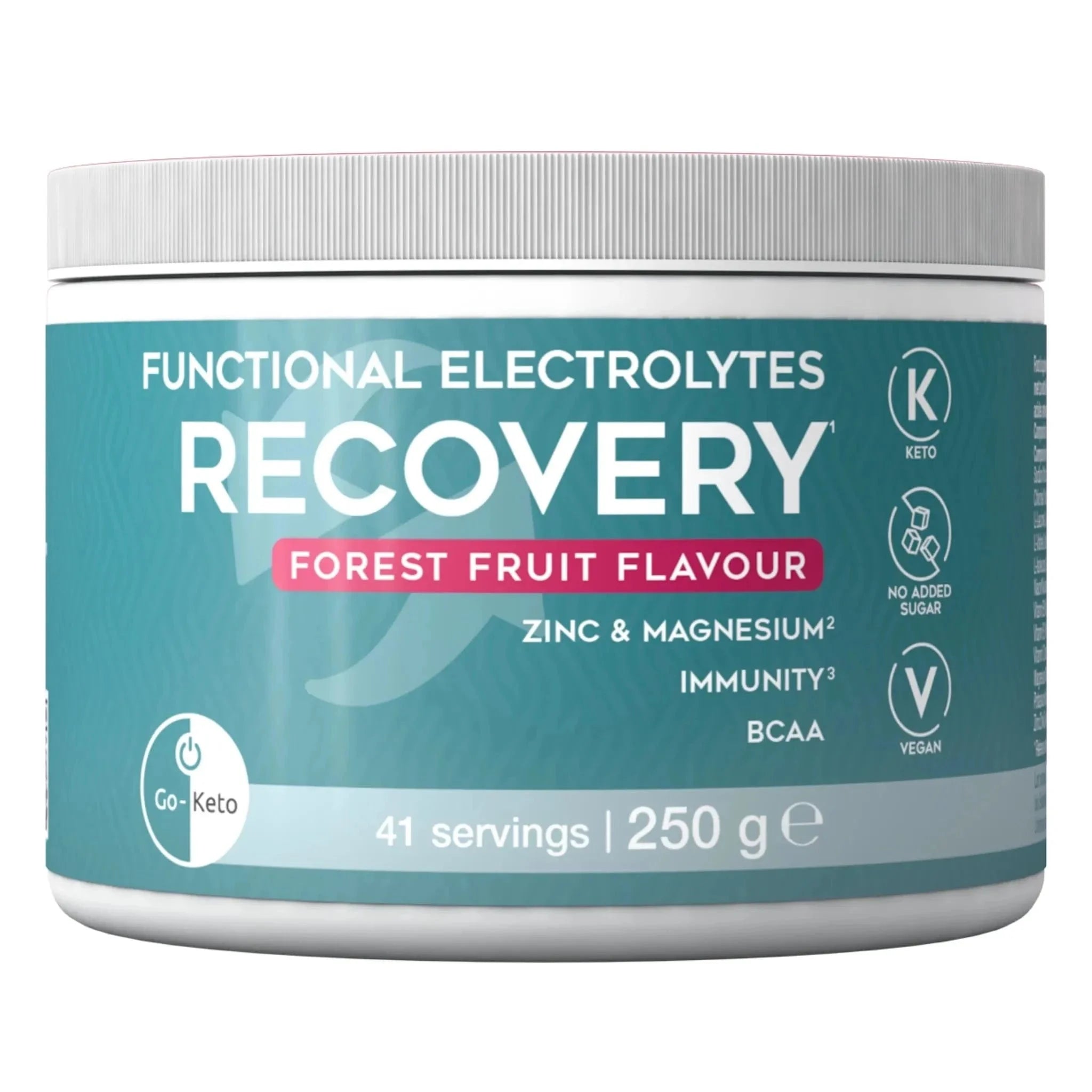 Functional Electrolytes Drink Mix Recovery Forest Fruit Go-Keto 41 servings x6 go-keto O-GK-607-RECOVER