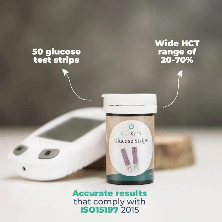 Go-Keto 100 Glucose Teststrips + 100 Lancets Go-Keto 999-ce774b0c-d9ef Vital20