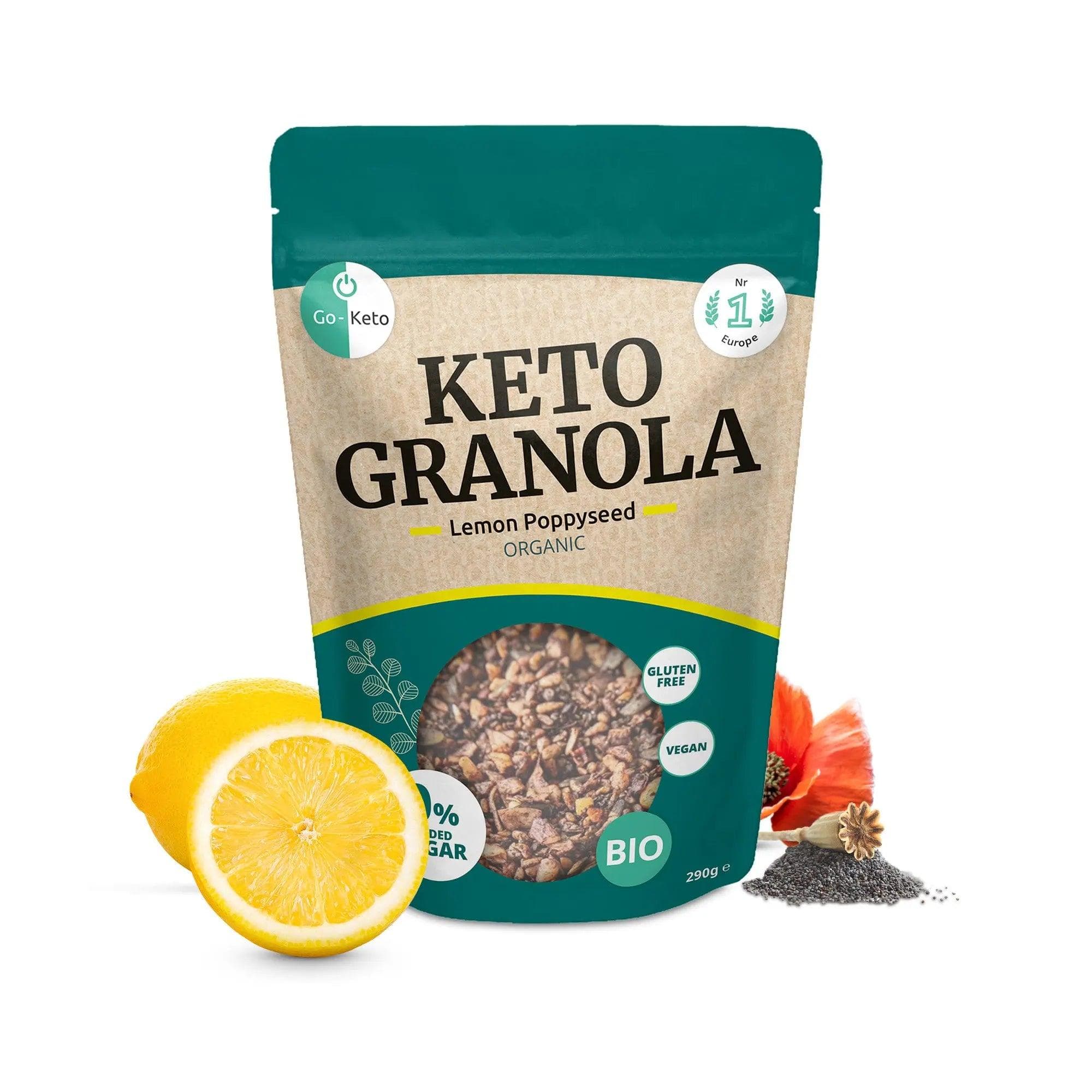 Bio Keto Granola Zitrone Mohn Go-Keto 290g – product overview