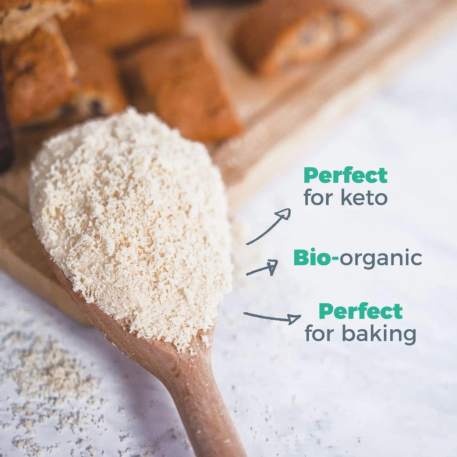 Go-Keto Bio White Almond Flour Go-Keto 400g P-GKAF-39 Vital20