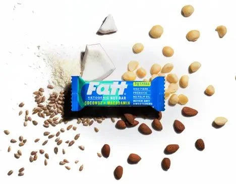 Keto Bar Coconut Macadamia Live Fatt 30g x20 live fatt Snacks 01900021
