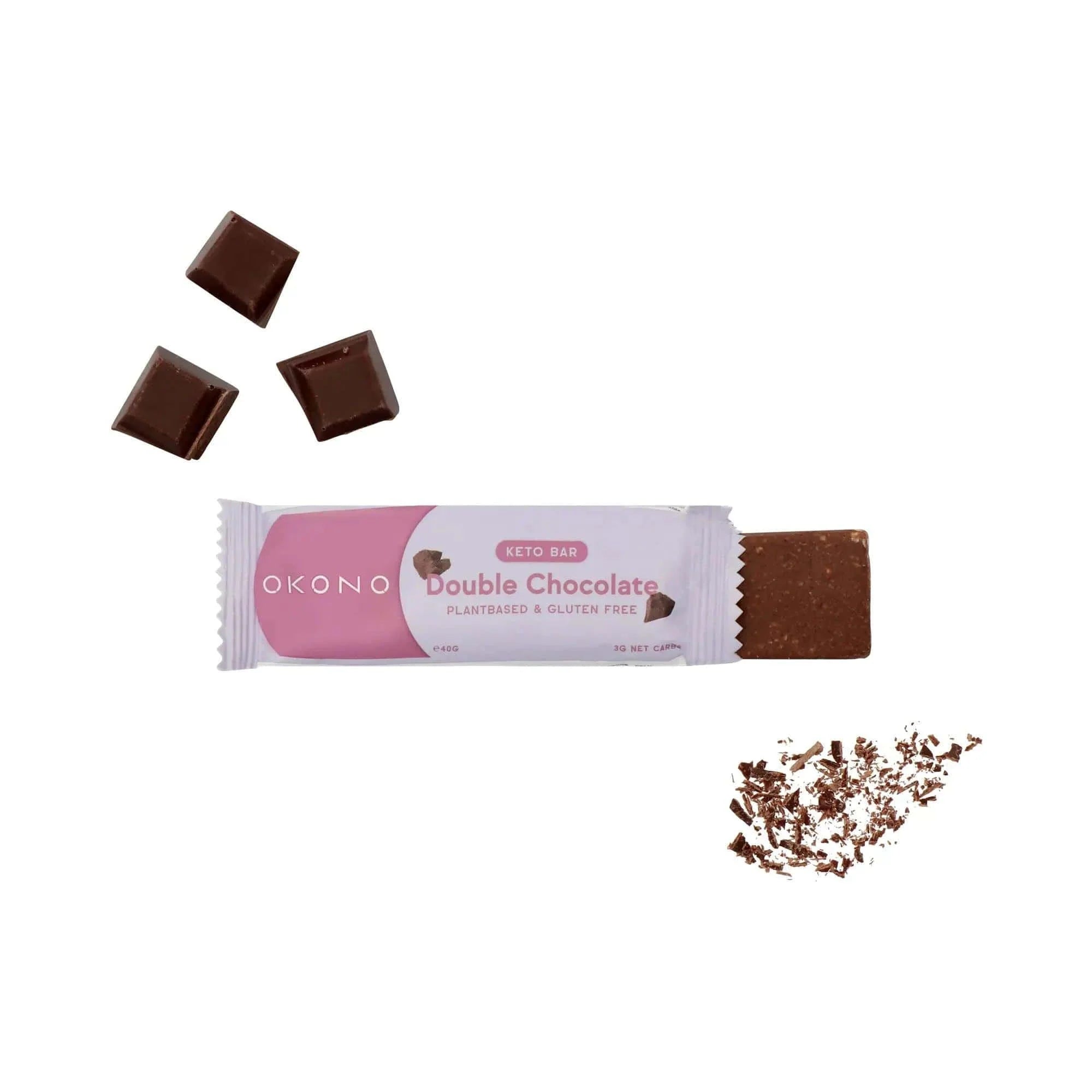 Keto Bar Double Chocolate OKONO 40g okono Snacks 03000016