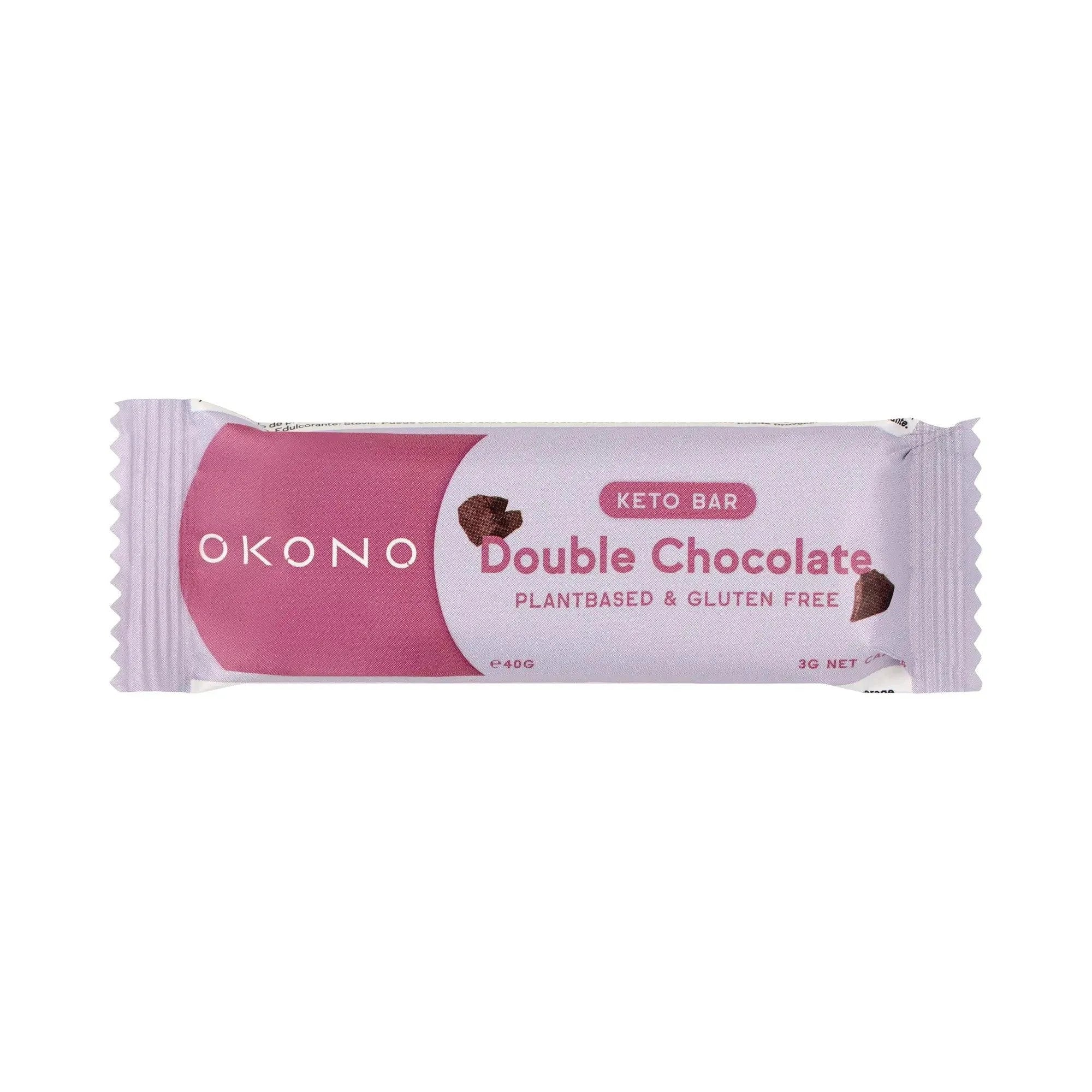 Keto Bar Double Chocolate OKONO 40g okono Snacks 03000016