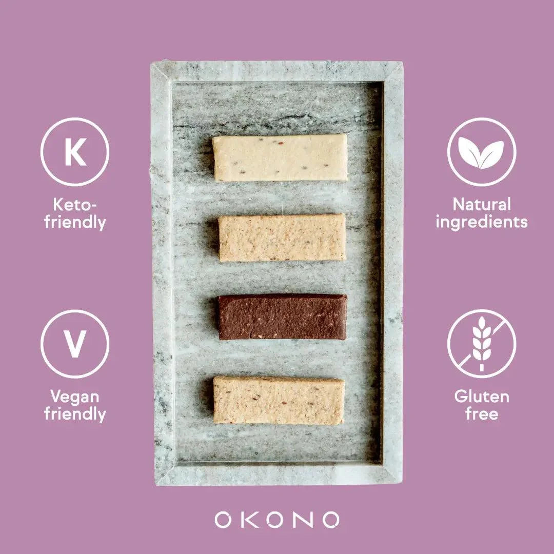 Keto Bar Double Chocolate OKONO 40g x12 okono Snacks 03000031