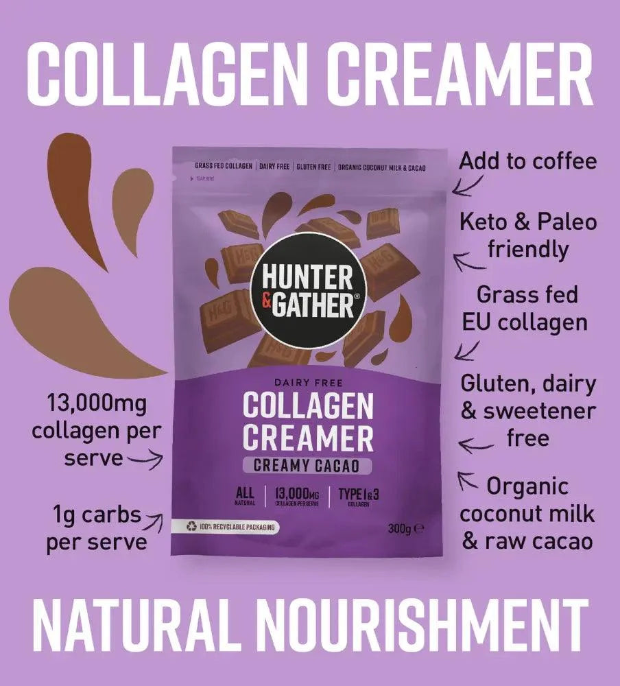 Keto Collagen Creamer Cacao Hunter & Gather 300g hunter & gather 00900043