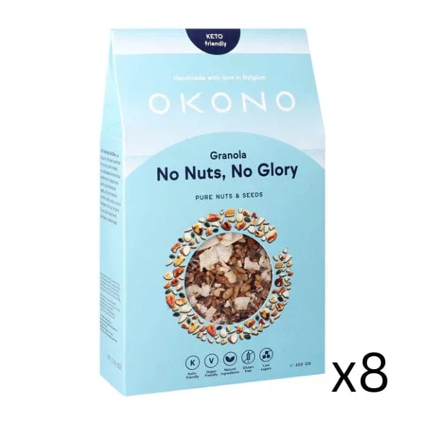 Keto Granola No Nuts, No Glory - Pure Seeds & Nuts x8 okono 03000027