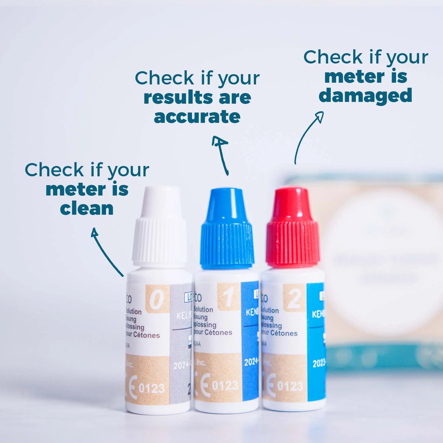 Go-Keto Solución de Control de Cetonas (3 frascos) – product overview