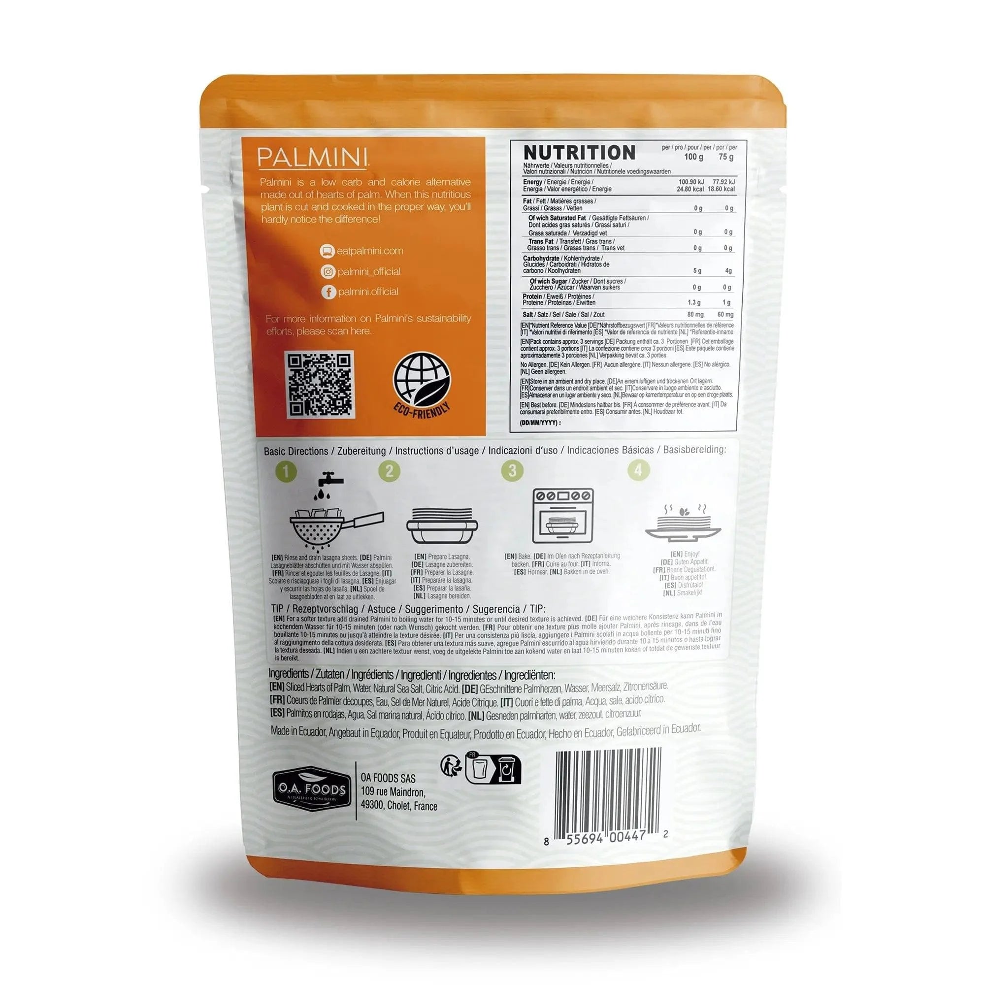 Low Carb Lasagna Palmini 338g x6 palmini 04300013