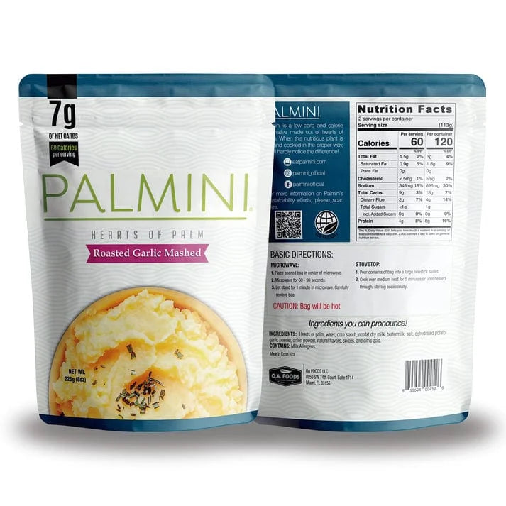 Low Carb Mashed Roasted Garlic Palmini 226g x6 palmini 04300019
