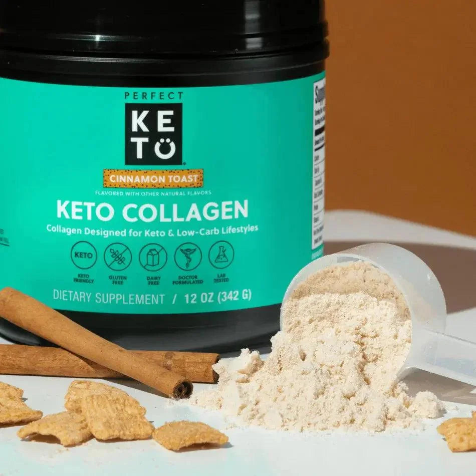MCT Collagen Powder Cinnamon Toast Perfect Keto 342g perfect keto P-PKKCCT-75