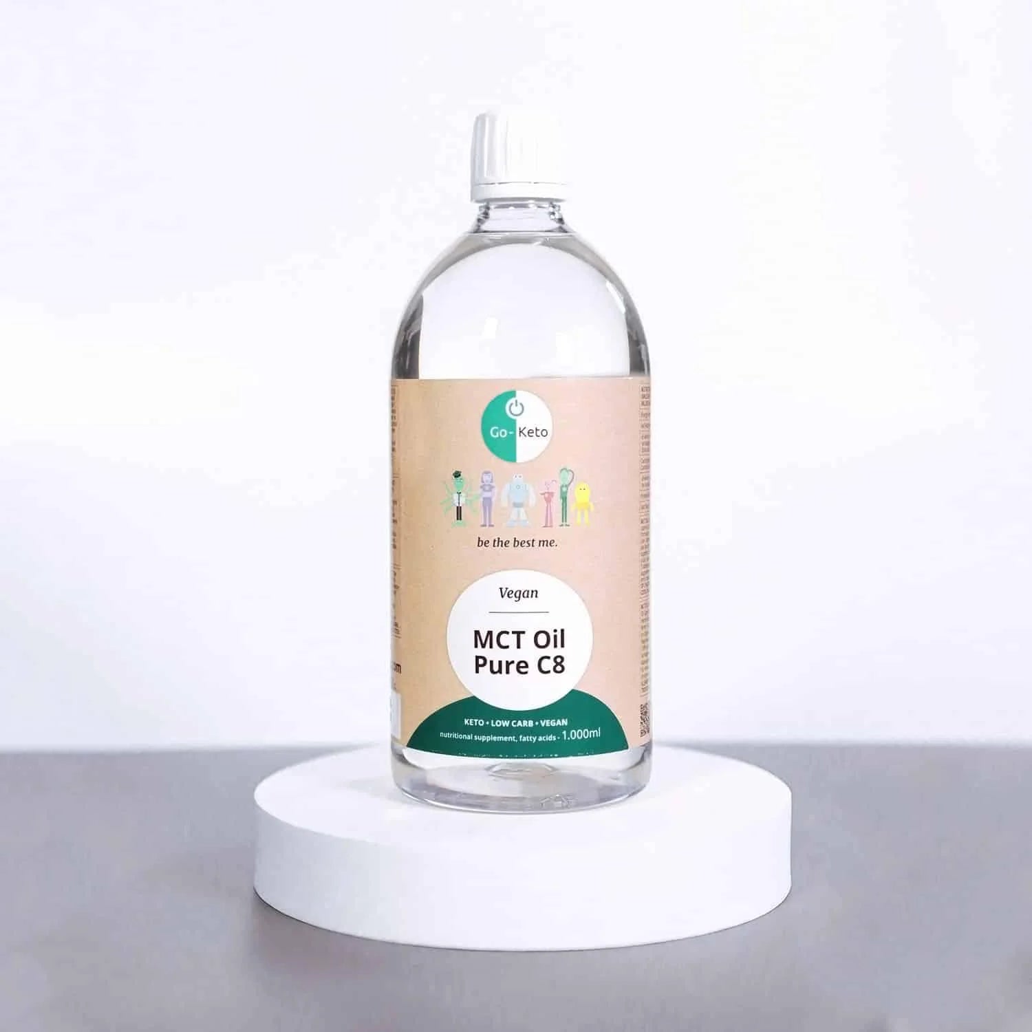MCT Olie Kokos Pure C8 Go-Keto 1000ml – product overview