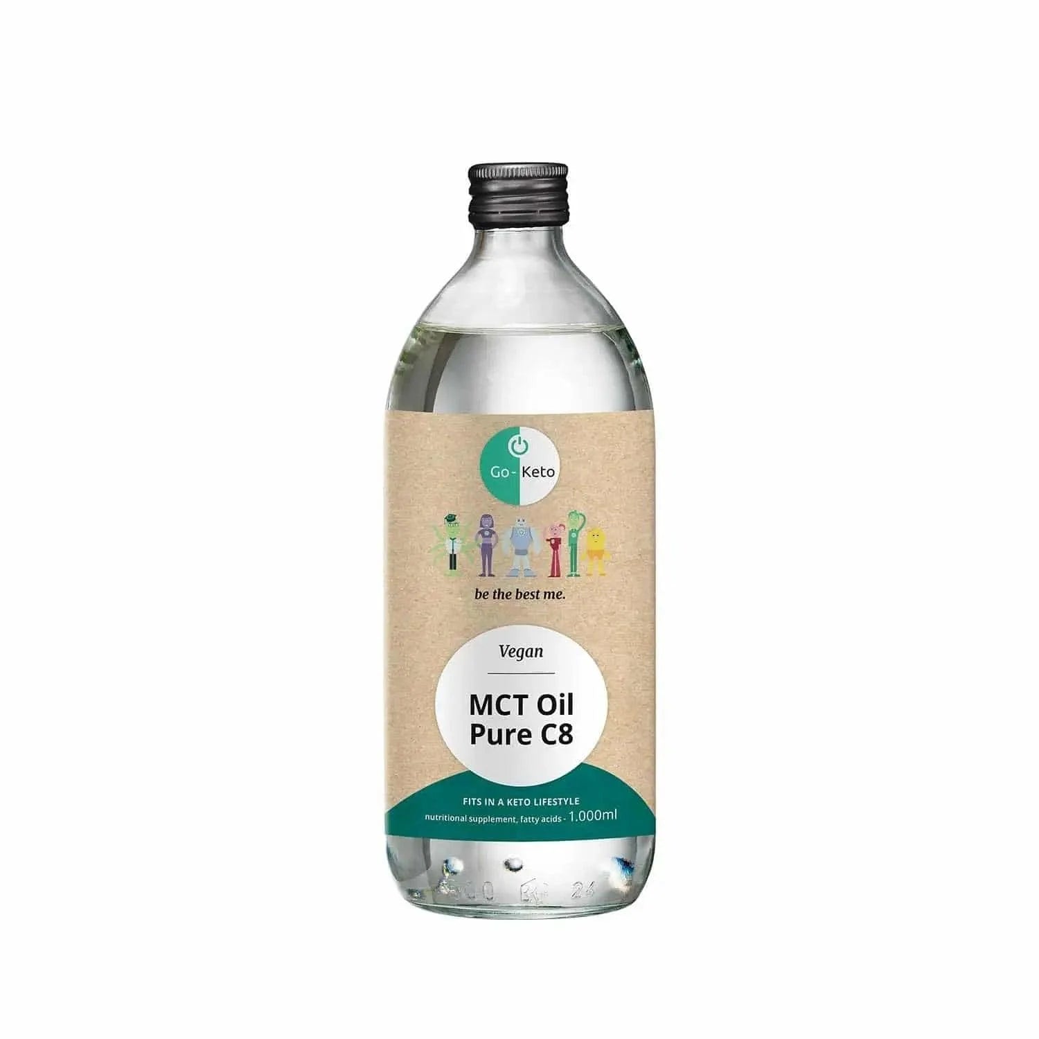 MCT Oil Coconut Pure C8 Go-Keto 1000ml go-keto P-GK-1000C8