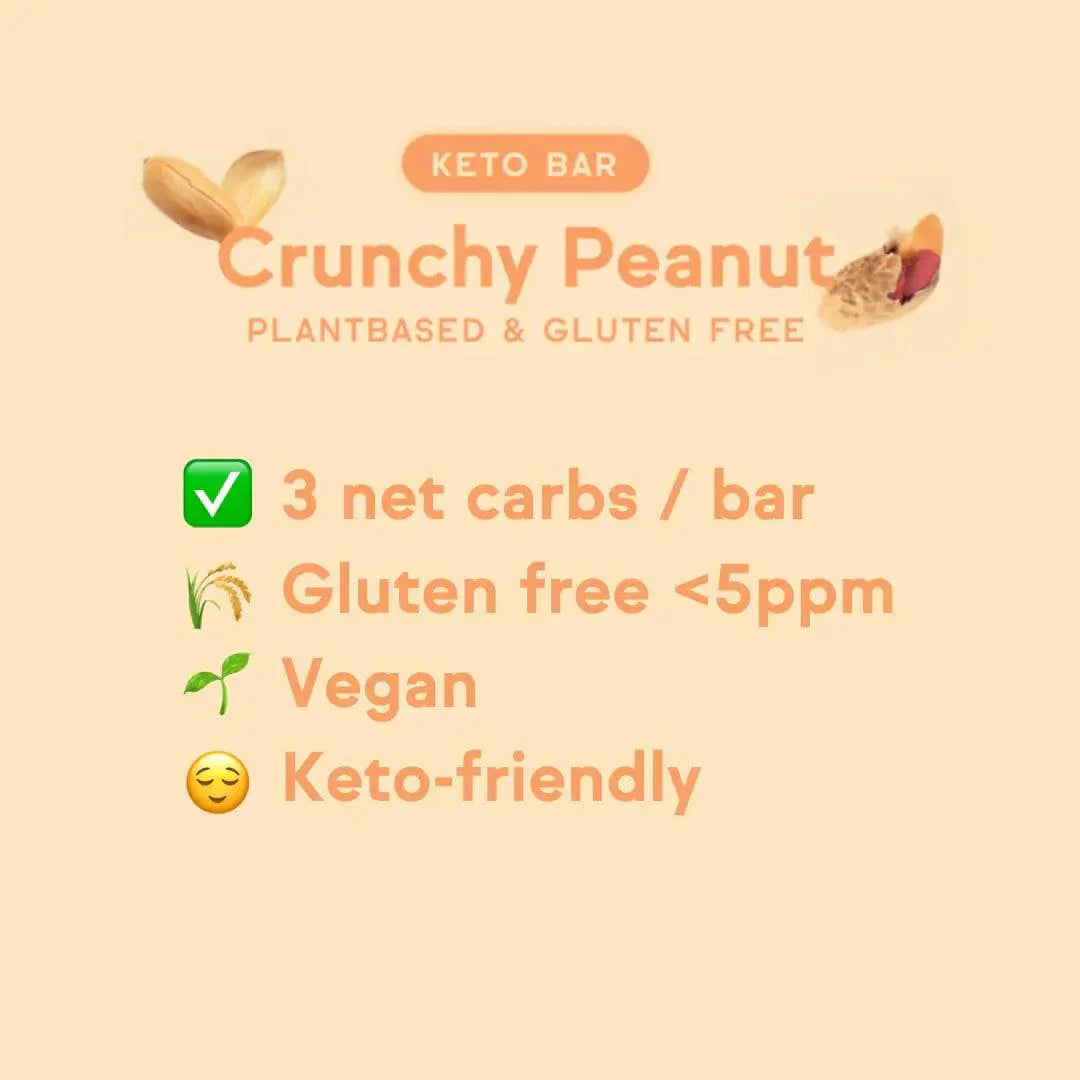 OKONO Keto Bar Crunchy Peanut OKONO 40g 03000017 Vital20