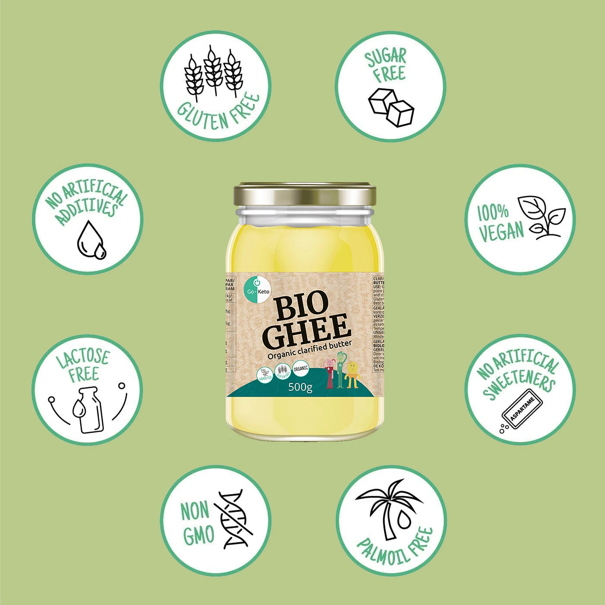 Organic Bio Ghee 1,250g Go-Keto P-GK-GHEE-1250
