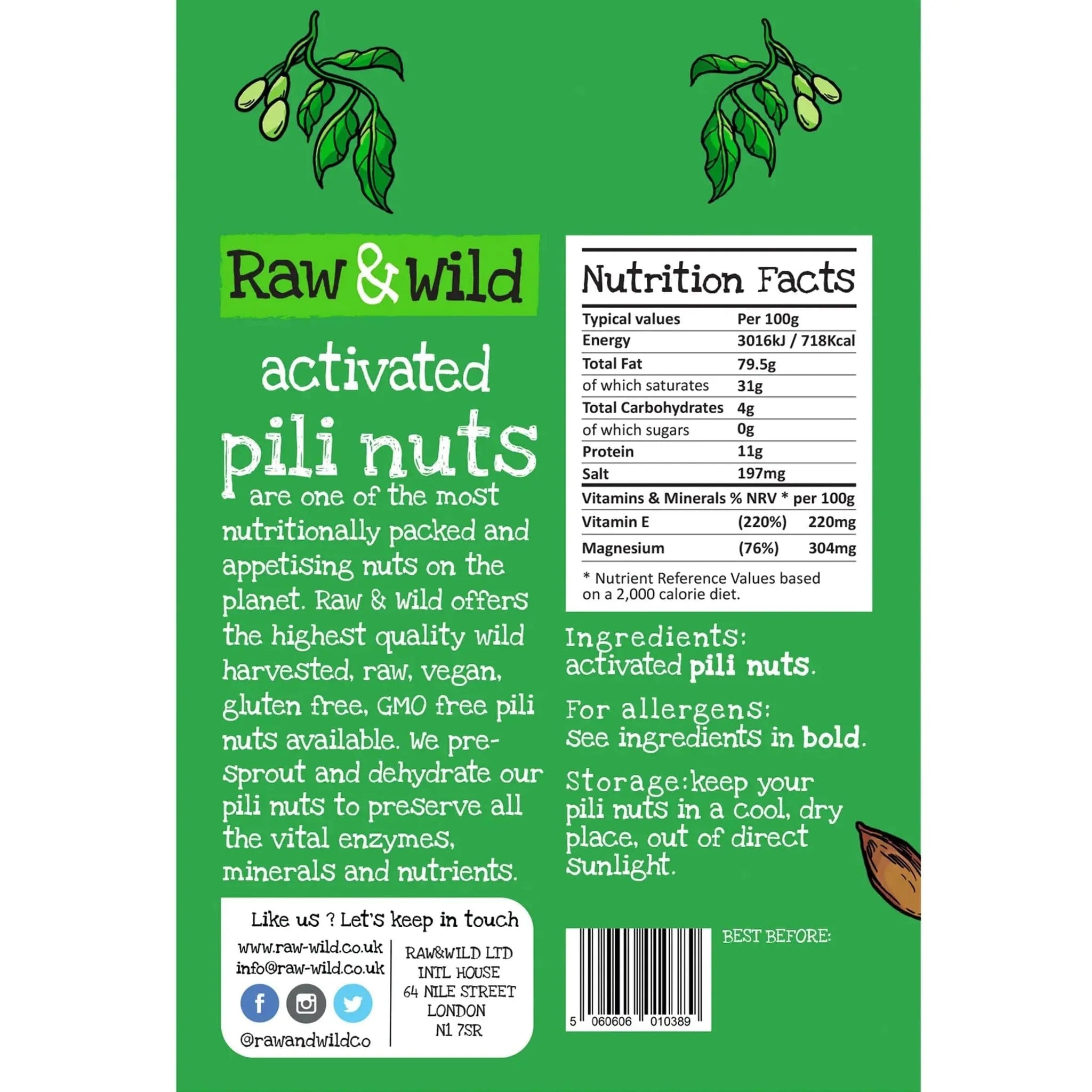 Pili Nuts Original Raw & Wild 22g raw & wild Snacks 03200007