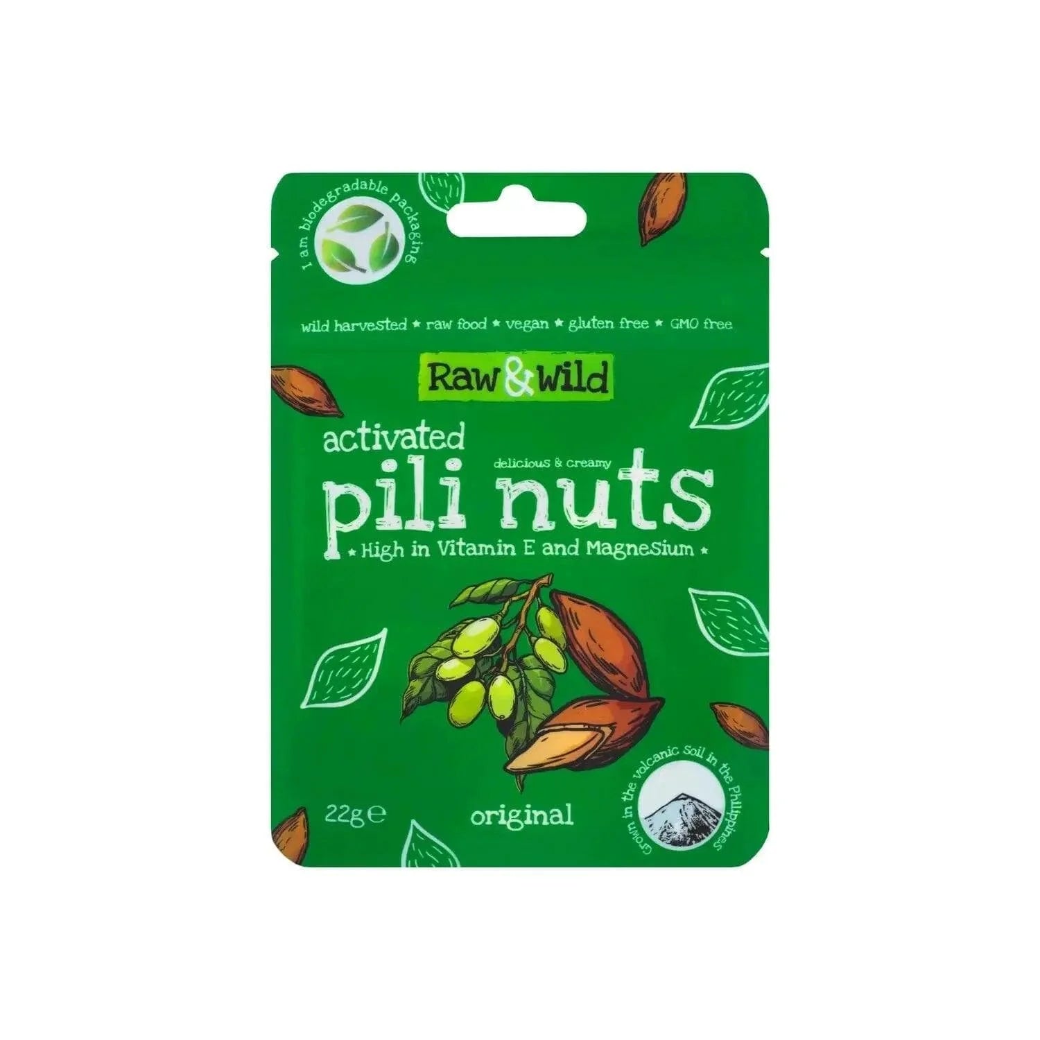 Pili Nuts Original Raw & Wild 22g x12 raw & wild Snacks 03200014
