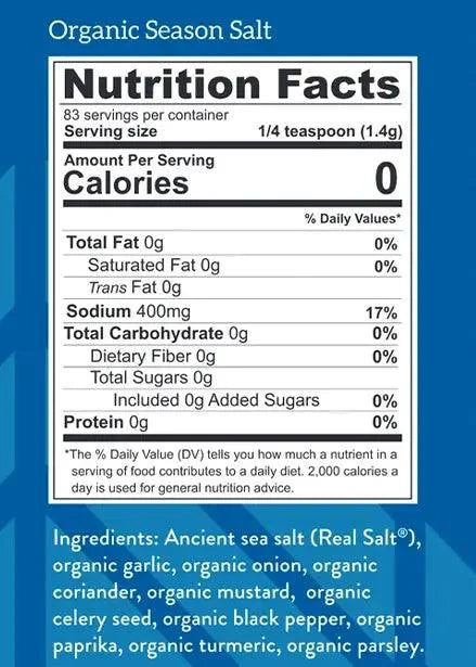 Real Salt Organic Seasonings Season Shaker 116g real salt 03400014