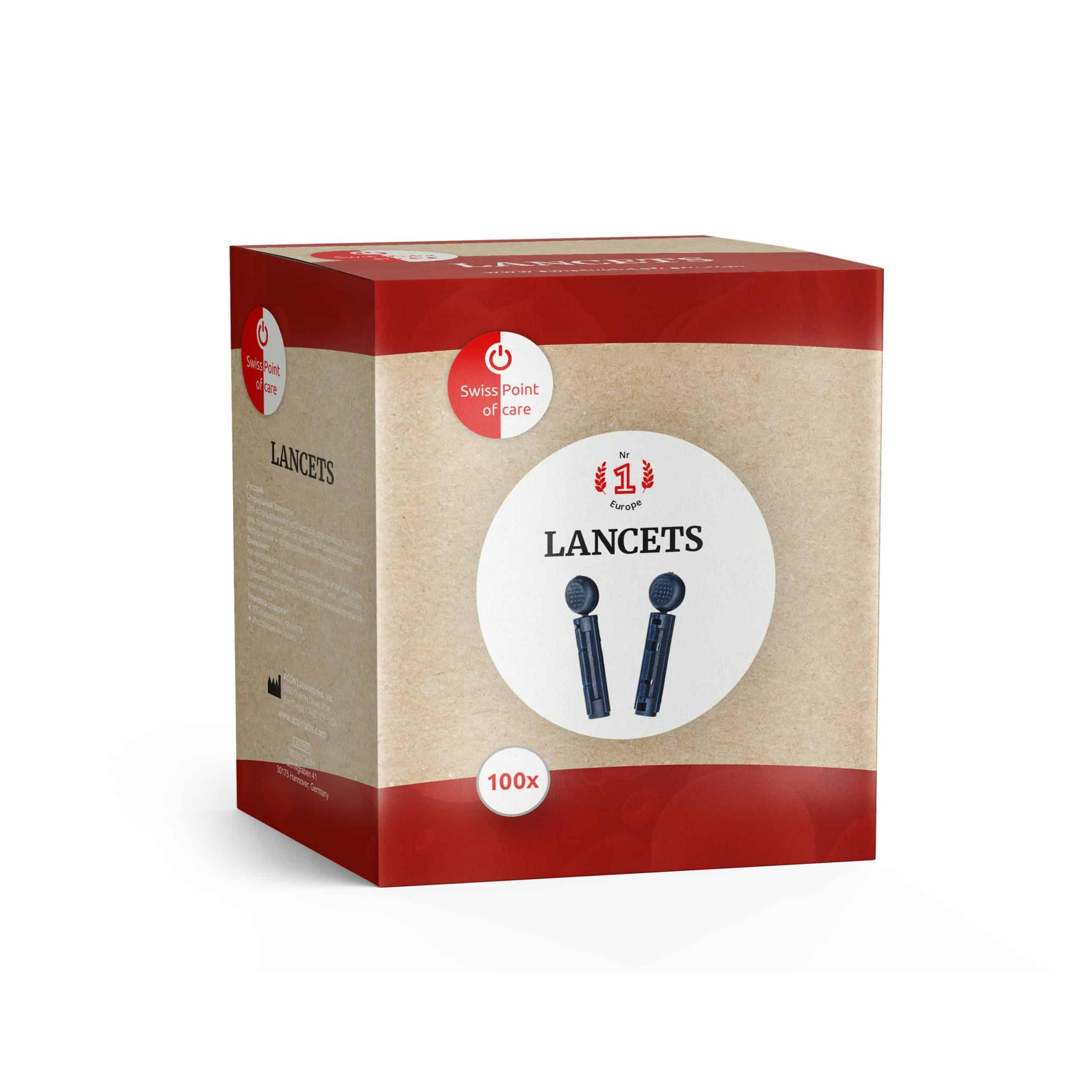 Swiss Point of Care Lancets Swiss Point of Care x100 P-OCLA-GK100SP Vital20