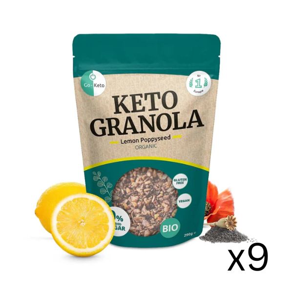 Bio Keto Granola Lemon Poppyseed Go-Keto 290gr x9