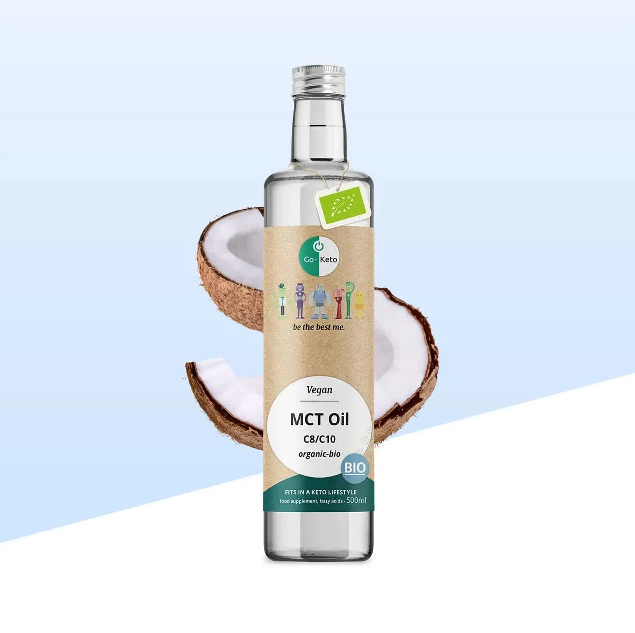 Bio Premium MCT Oil C8C10 Go-Keto 500ml go-keto  P-GK-BIO-MCT686