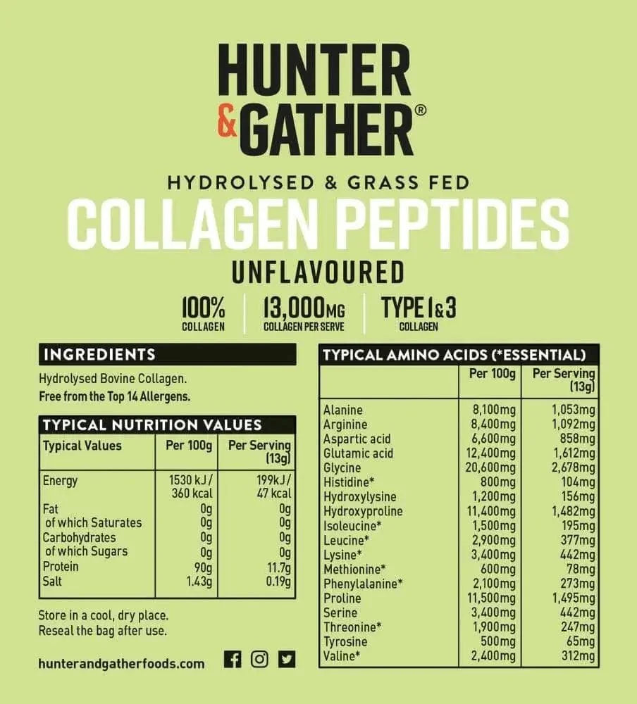 Bovine Collagen Powder Hunter & Gather 400g hunter & gather  00900021