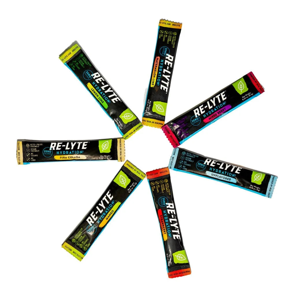 Relite Re-Lyte Electrolyte Hydration Drink Mix Variety Pack Re-Lyte x30 sticks ...