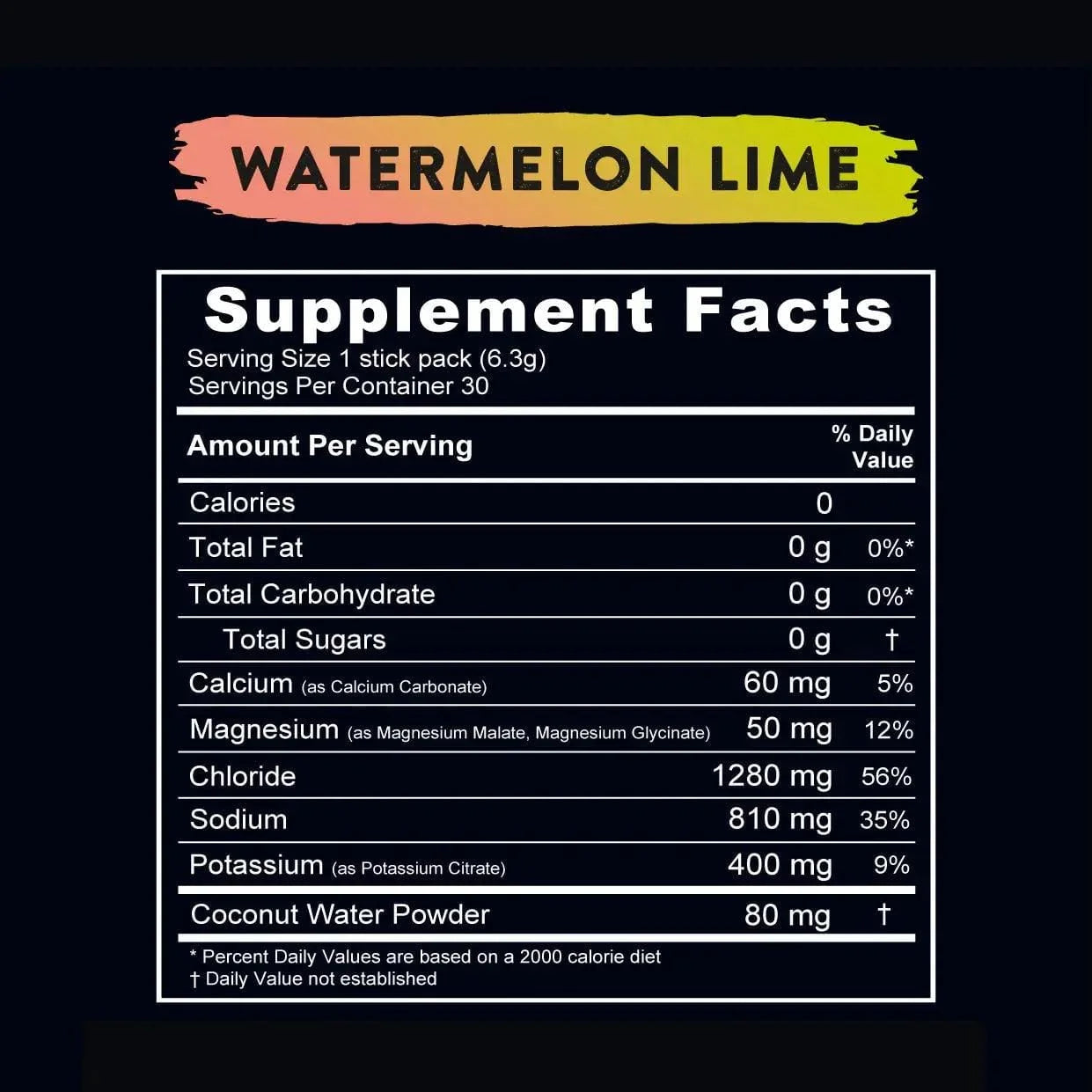 Electrolyte Hydration Drink Mix Watermelon Lime Re-Lyte x30 sticks re-lyte  03400050
