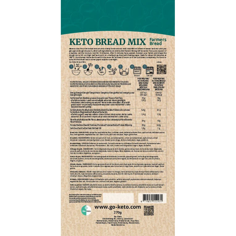 Boeren Brood Mix Go-Keto 270gr – product overview