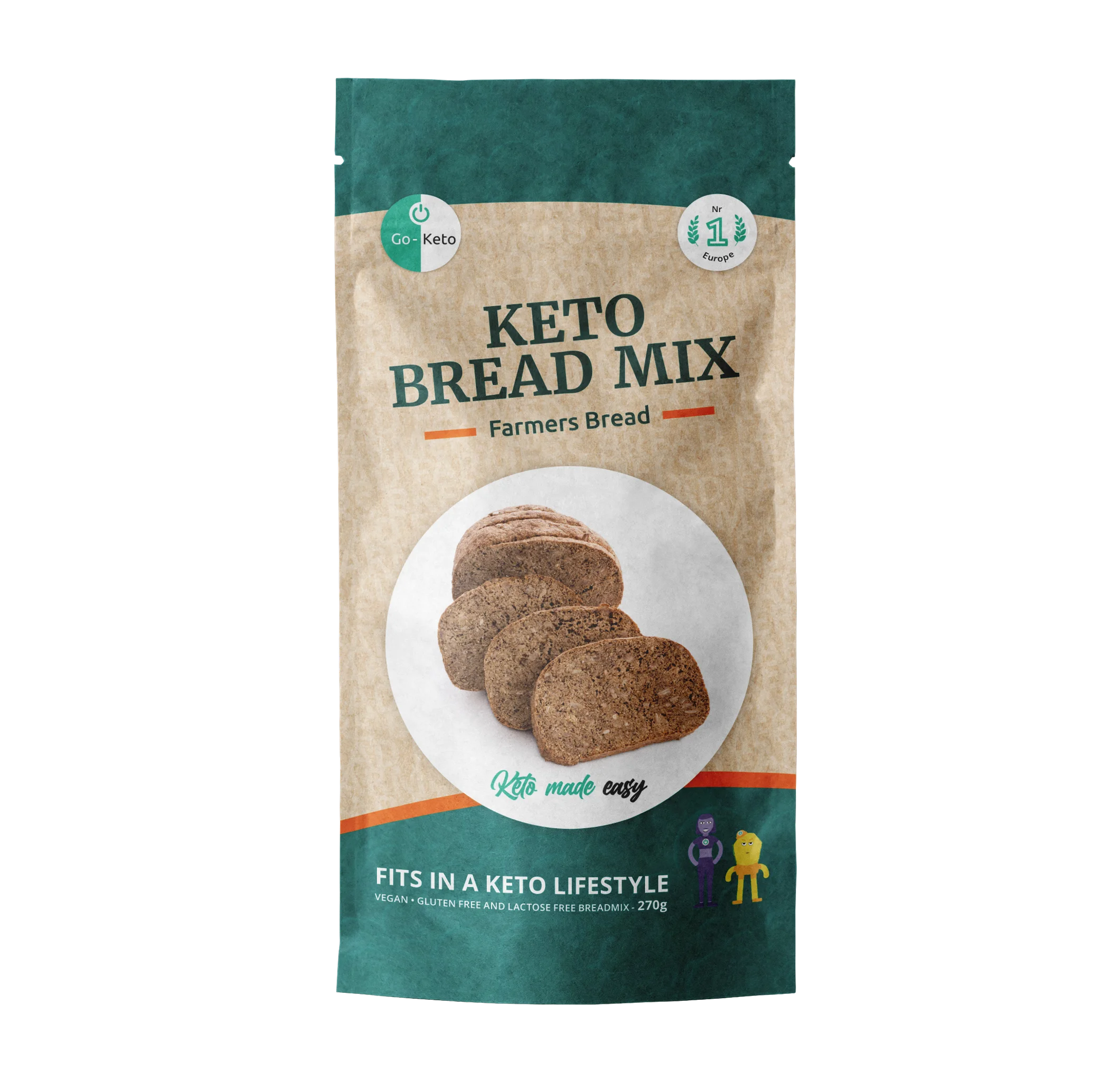 Farmers Bread Mix Go-Keto 270gr Go-Keto P-GKFB-BAK17