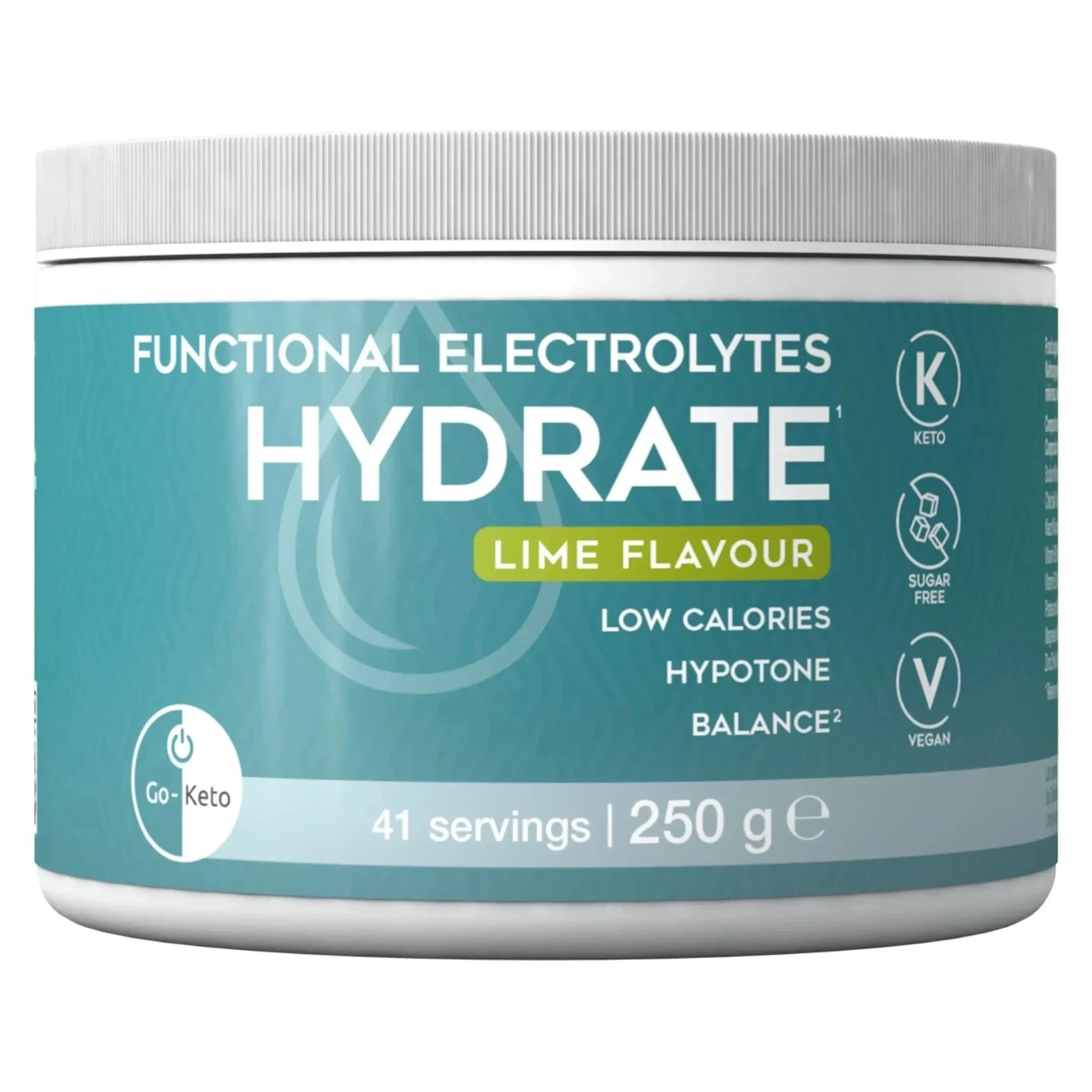 Functional Electrolytes Drink Mix Hydrate Lime Go-Keto 41 servings x6 go-keto DrinkMix O-GK-591-HYDRATE