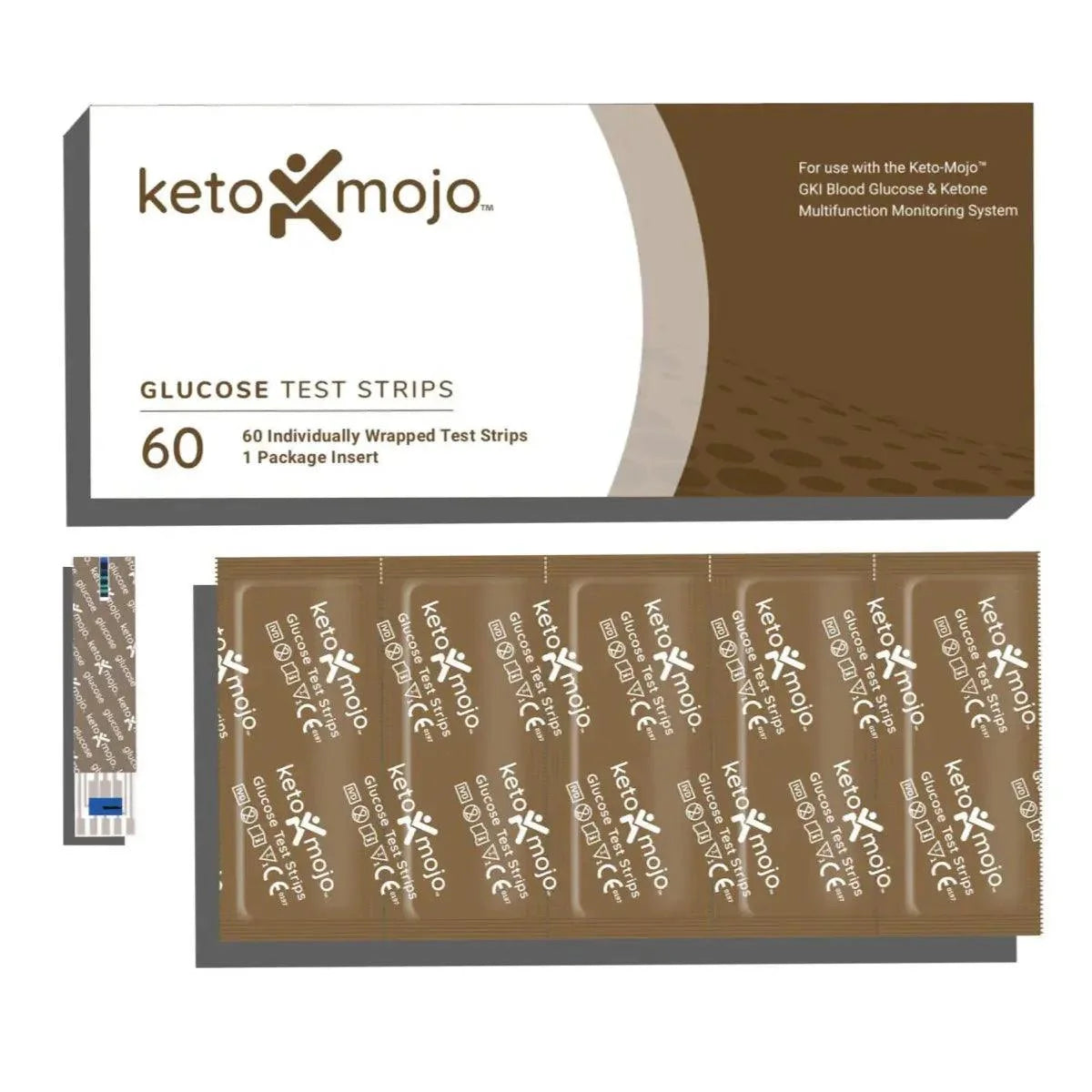 GKI Glucose Test Strips Keto-Mojo x60 keto-mojo  02400005