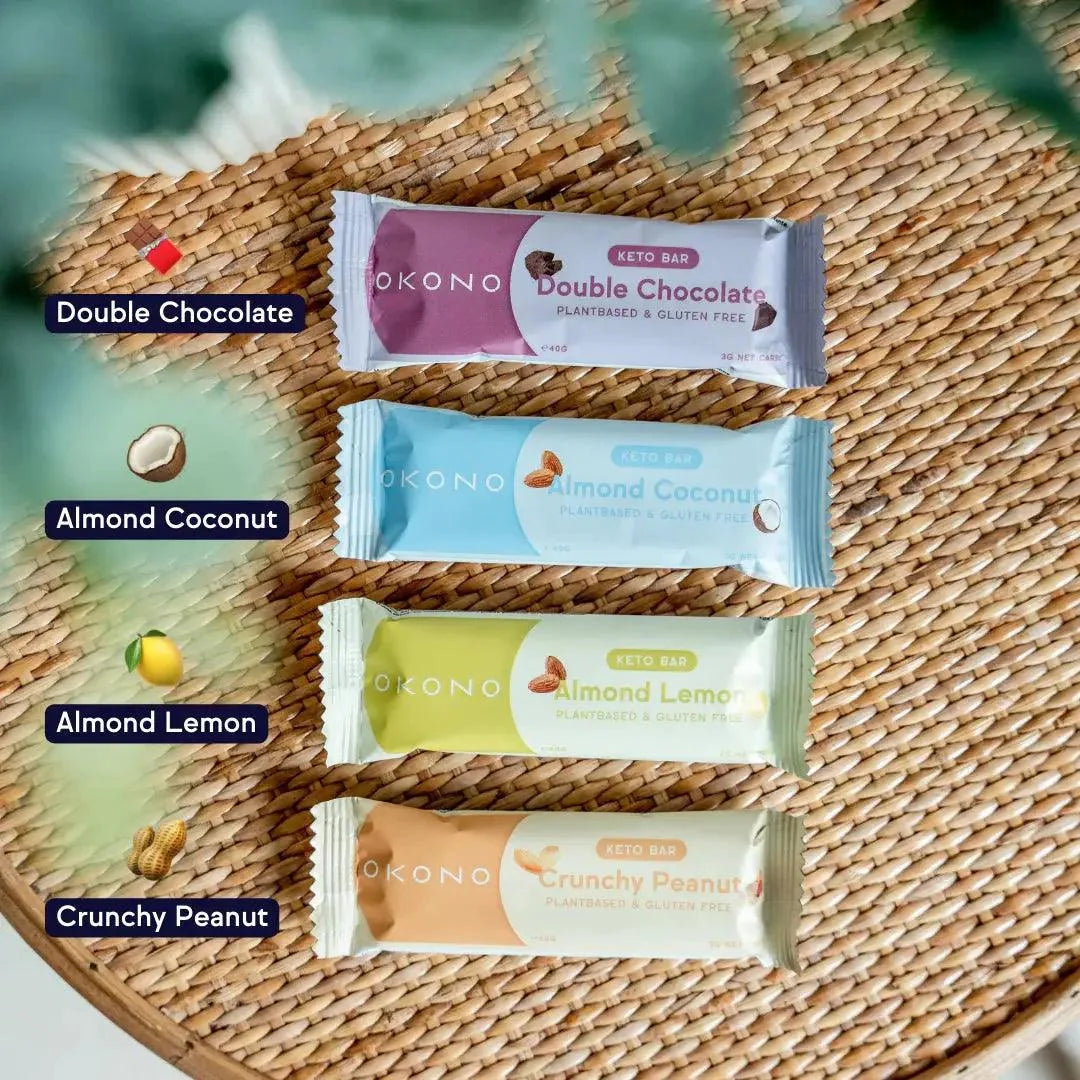 Keto Bar Almond Coconut OKONO 40g x12 okono Snacks 03000030