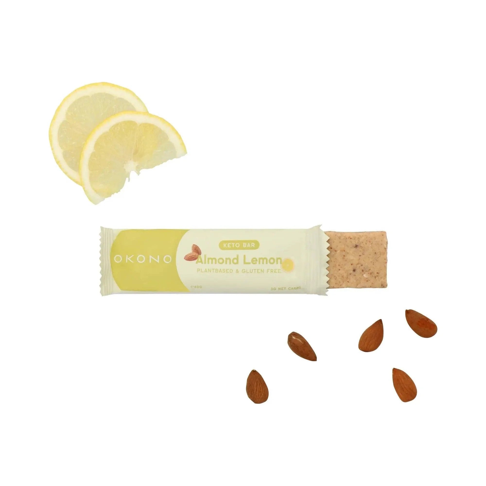 Keto Bar Almond Lemon OKONO 40g okono Snacks 03000014