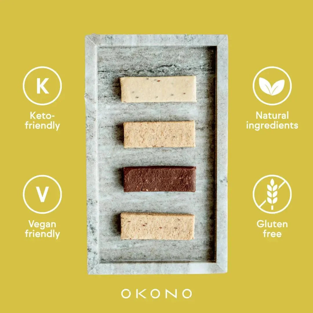 Keto Bar Almond Lemon OKONO 40g x12 okono Snacks 03000029